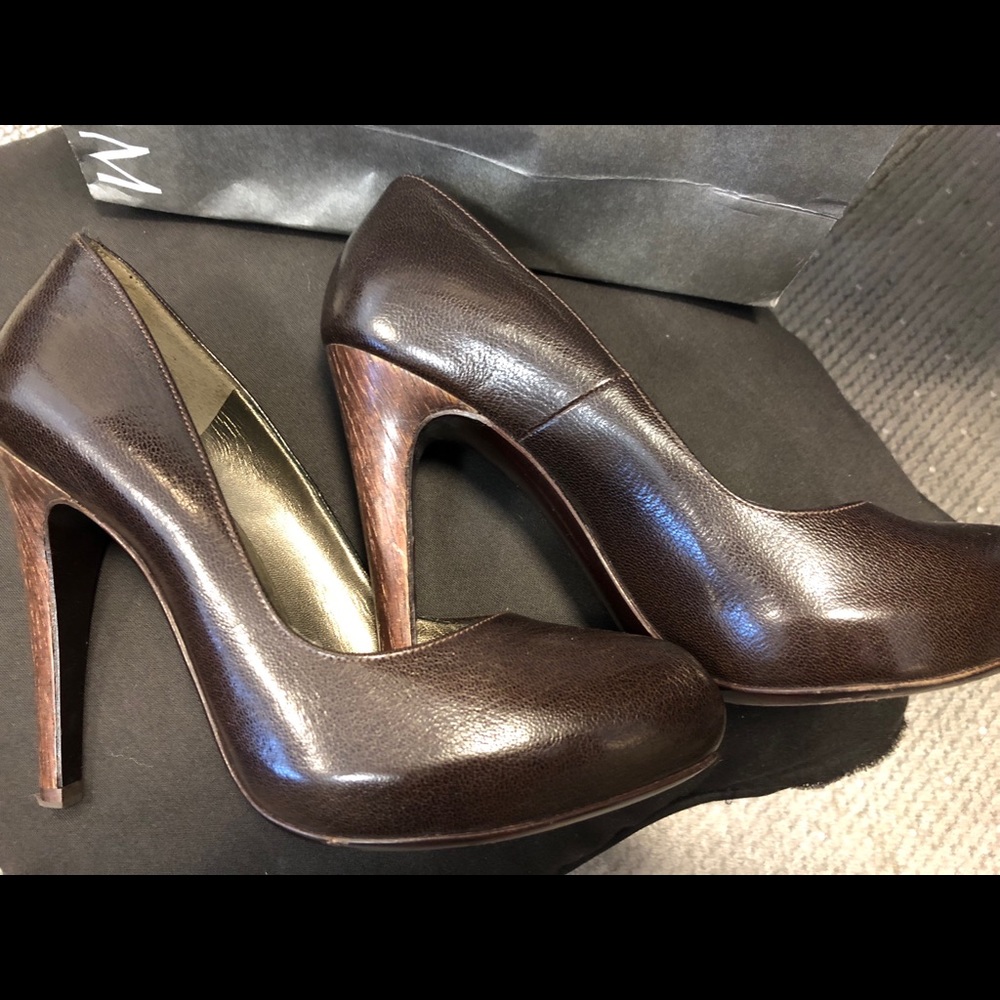 Ferragamo brown pumps
